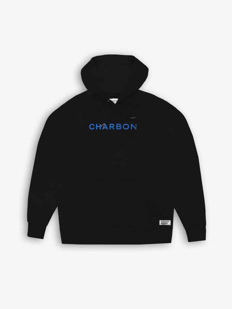 sweat à capuche Gueules noires avec broderie CHARBON