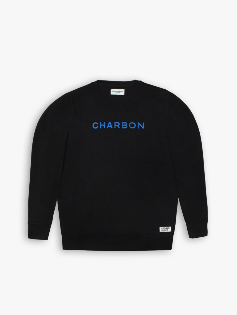 SWEAT COL ROND CHARBON DE LA MARQUE GUEULES NOIRES